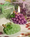 Wine Themed Wedding Favor Candles