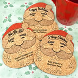 Personalized Santa Claus Cork Coaster