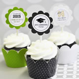 Graduation Cupcake Wrappers & Cupcake Toppers