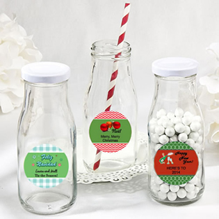  Design Your Own Collection  vintage style milk bottles - Holiday Themed