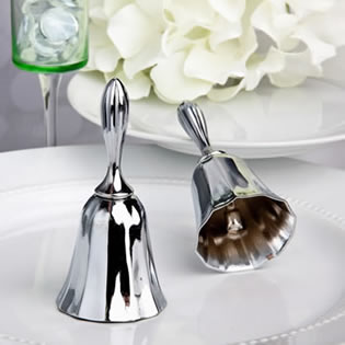 Silver Plated Wedding Bell / Kissing Bell