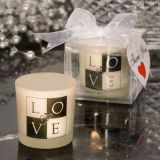 LOVE Design Candle Wedding Favors
