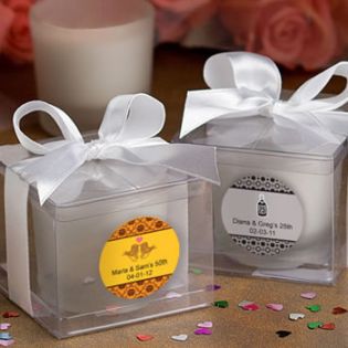 Anniversary Themed Candle Favors