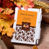 Personalized Fall Theme Notebook Wedding Favors
