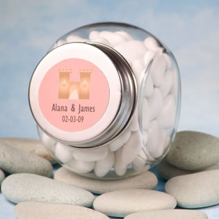 Personalized Fairy Tale Princess Themed Glass Jar Wedding Favors