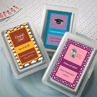 Graduation Playing Card Favors - With Personalized Box