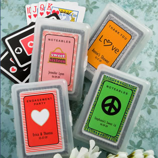 Sweet Sixteen Playing Card Favors - With Personalized Box