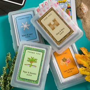 Theme Playing Card Favors - With Personalized Box