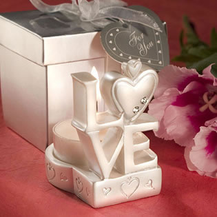 Love Design Candle Wedding Favors