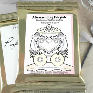 Fairy Tale Themed Personalized Coffee Wedding Favors
