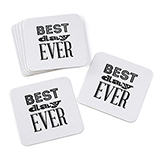 Best Day Ever Coasters. Package of 25.