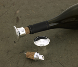 Silver-Plated Wine Bottle Stopper & Pourer