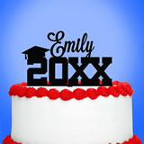 Personalized "Graduate With Year" Cake Topper