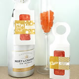 Metallic Foil Gummy Bear Bottle Hanger Box - Champagne Flavor