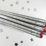 Personalized Silver Pencils (Set of 12)