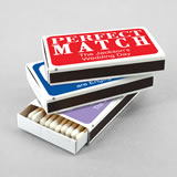 "Perfect Match" Personalized Matches - Set of 50 (White Box)