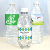 Golf Themed Water Bottle Labels (Set of 5)