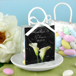 Personalized Mini Gift Tote Favor - Flower