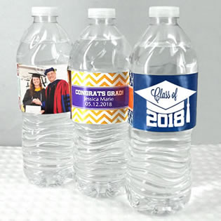 Graduation Water Bottle Labels (Set of 5)