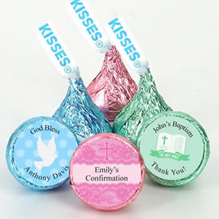 Religious Colored Foil Hershey's Kisses