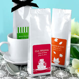 Gourmet Coffee Favors - Silhouette Collection (Tall Bag)