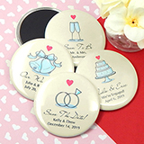 Personalized Wedding Magnets (2.25") - Heart Designs