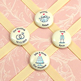 Personalized Wedding Magnets (1") - Beach Designs