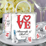 Heart Designs Hershey��s Kisses� Mini Gift Tote Favors