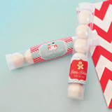 A Winter Holiday Personalized Candy Tubes