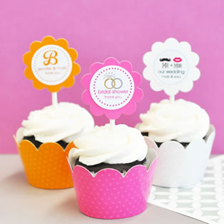 Theme Cupcake Wrappers & Cupcake Toppers