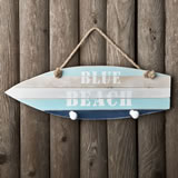 Boat shaped hanger with 2 knobs