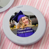 personalized silver  compact mirror from fashioncraft - birthday design