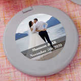 Personalized Expressions Collection silver Mirror Compact Favors