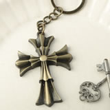 Flared Cross design key chain from fashioncraft