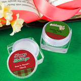 Personalized Holiday Lip Balm Favors