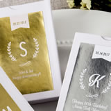 Personalized Metallics Collection playing card favors