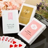 Monogram  Collection playing card favors