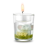 Baby elephant candle favor