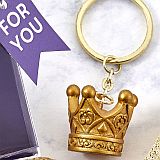 Make it Royal Collection Gold Crown keychain