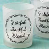Memorial Grateful, Thankful, Blessed Candle Votive