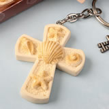Beach themed cross key chain from fashioncraft