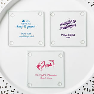 personalized stylish coasters from fashioncraft - prom design