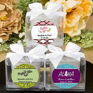 Fashioncraft's design your own collection candle favors - tropical design