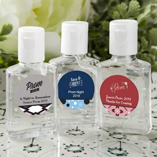 personalized expressions hand sanitizer favors - prom design 30 ml size