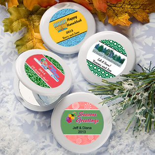 Personalized Holiday Compact Favors