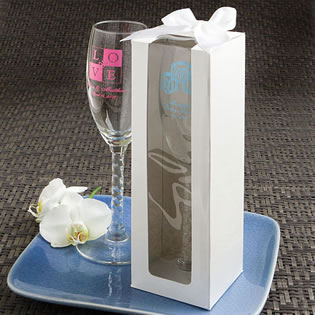 Black Boxer Gifts Tallulah Bride To Be Hand Decorated Champagne Flute with Gift Box 