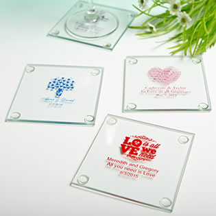 Personalized Glass Coaster with Exclusive Designs