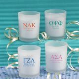 Personalized Votive Candle Favors: Greek Designs