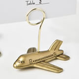Airplane design placecard or photo holders from fashioncraft