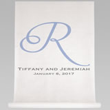 Single Initial, Names and Date Aisle Runner